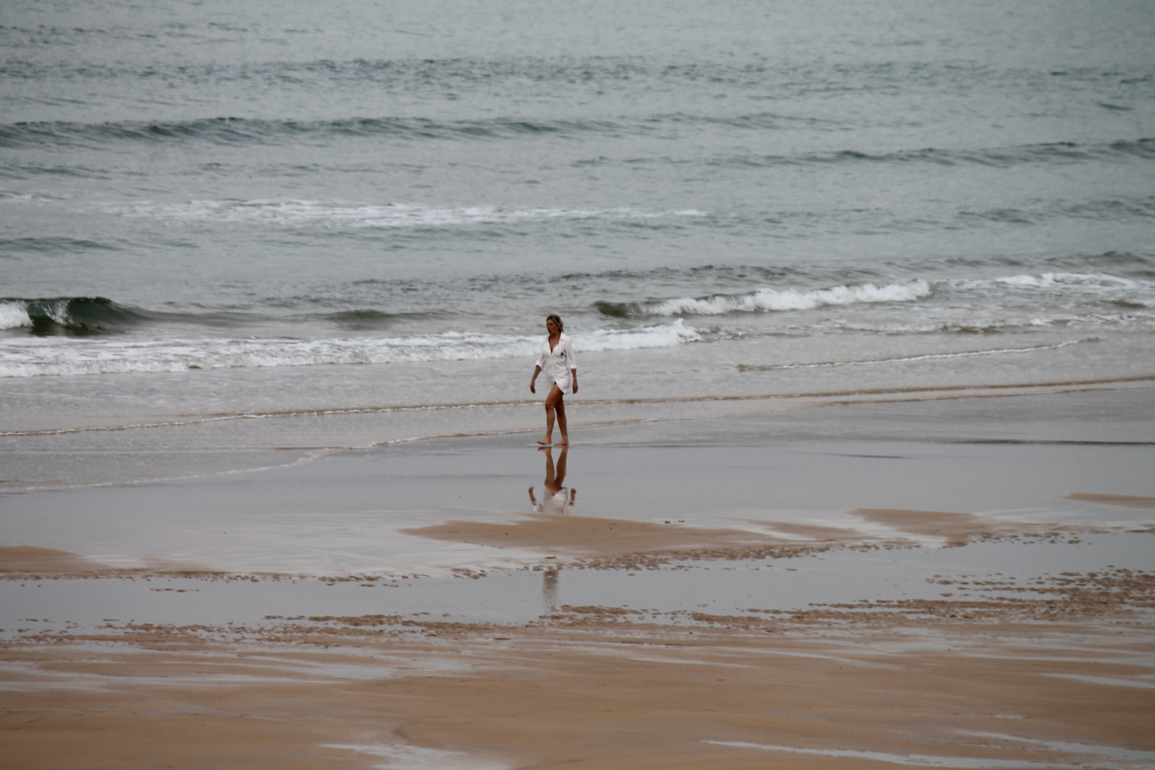 paseo por la playa