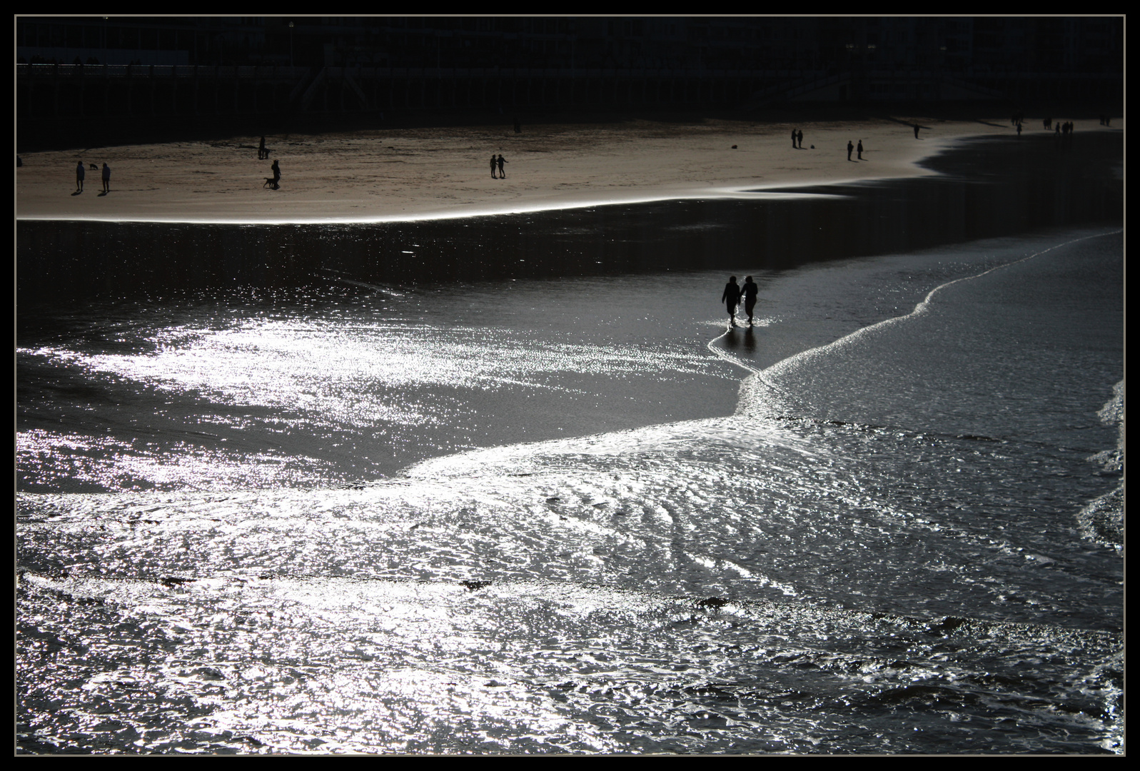 Paseo por la playa. "PROYECTO A CONTRA LUZ"