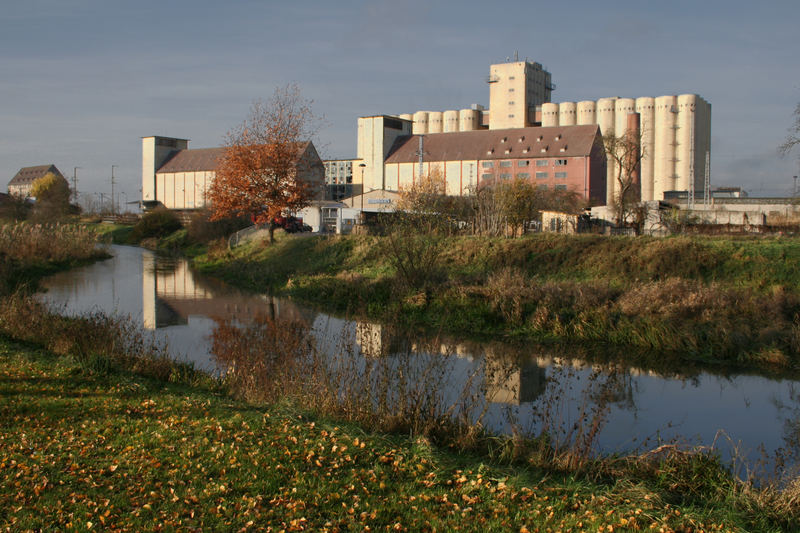 Pasewalk - das Wetter macht sogar die Fabrik fotogen