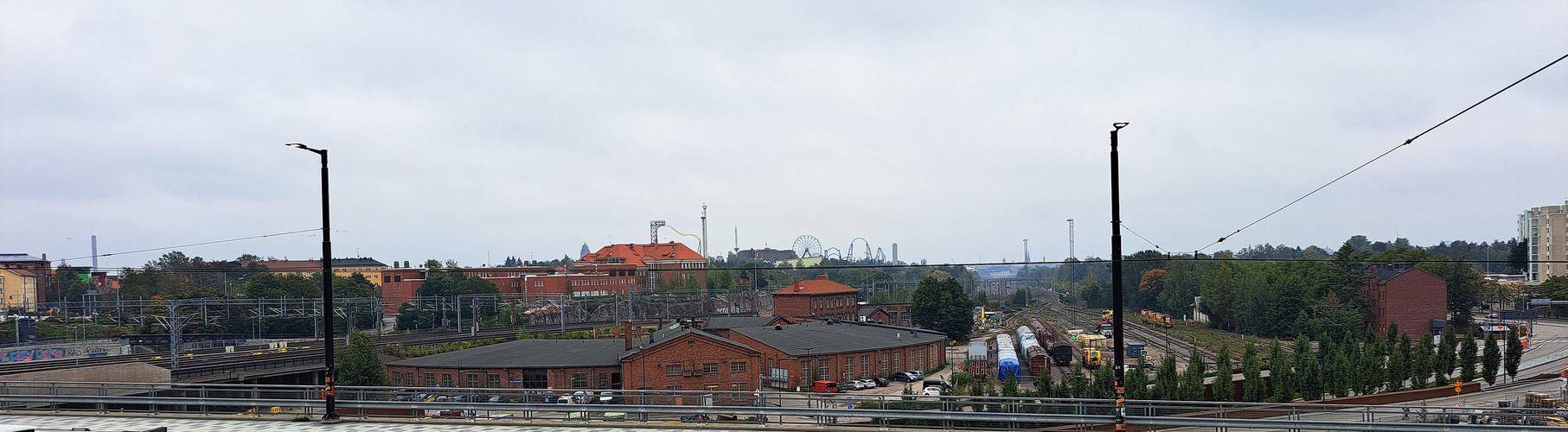 Pasila, the area of railway section 