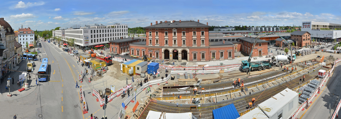 Pasinger Bahnhofsplatz München  Umbau 2008-2014