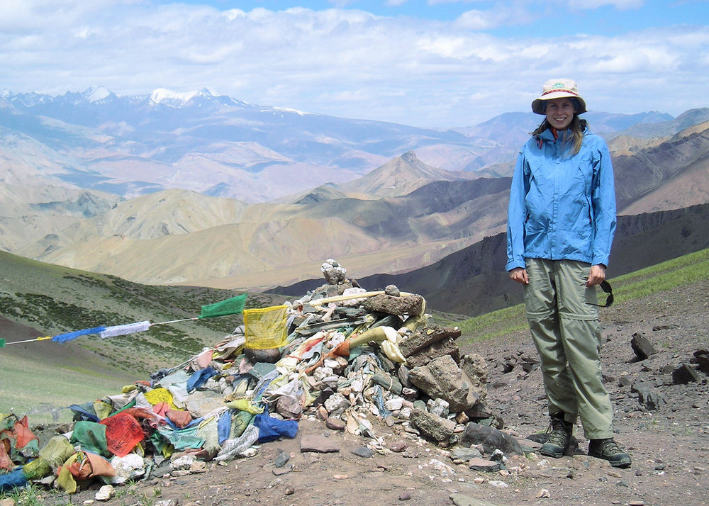 Pass in der Hochebene bei Ladakh