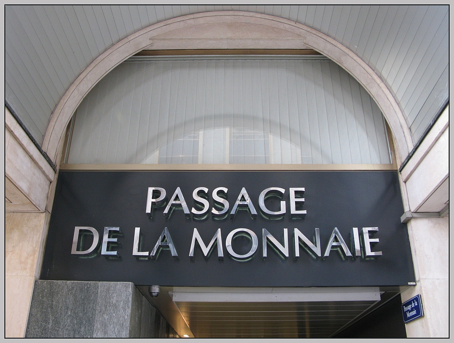 Passage de la Monnaie