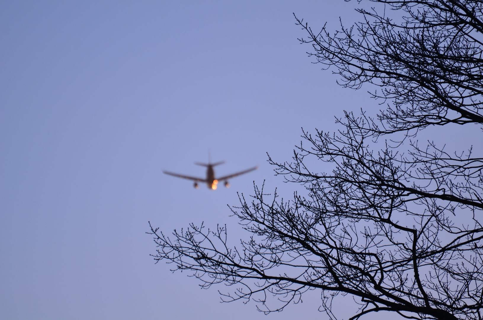 Passagierflugzeug in einer anderen Perspektive!