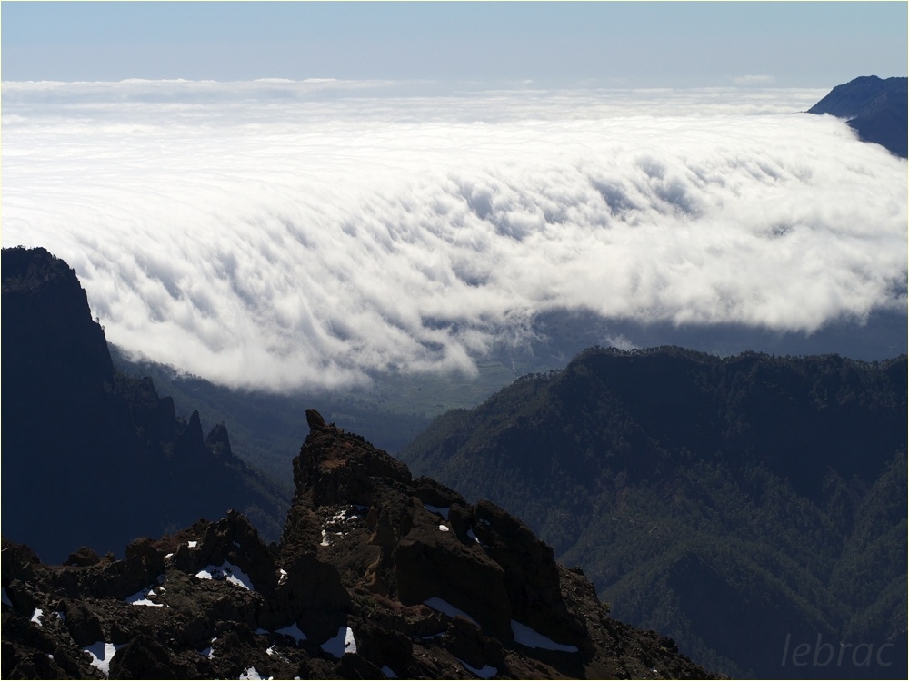 Passatwolke an der Cumbre Nueva