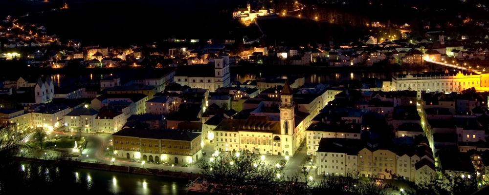 Passau bei Nacht