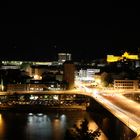 Passau bei Nacht mit sicht auf die Schanzlbrücke