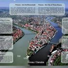 Passau - die Dreiflüssestadt an Donau, Inn und Ilz - Luftansicht