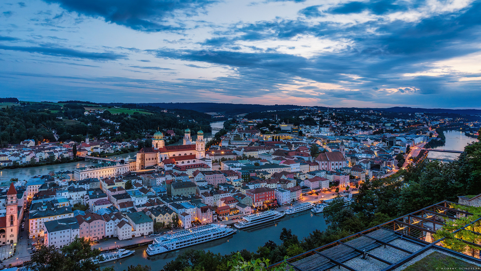 Passau, eine sehr schöne Stadt an der Donau.