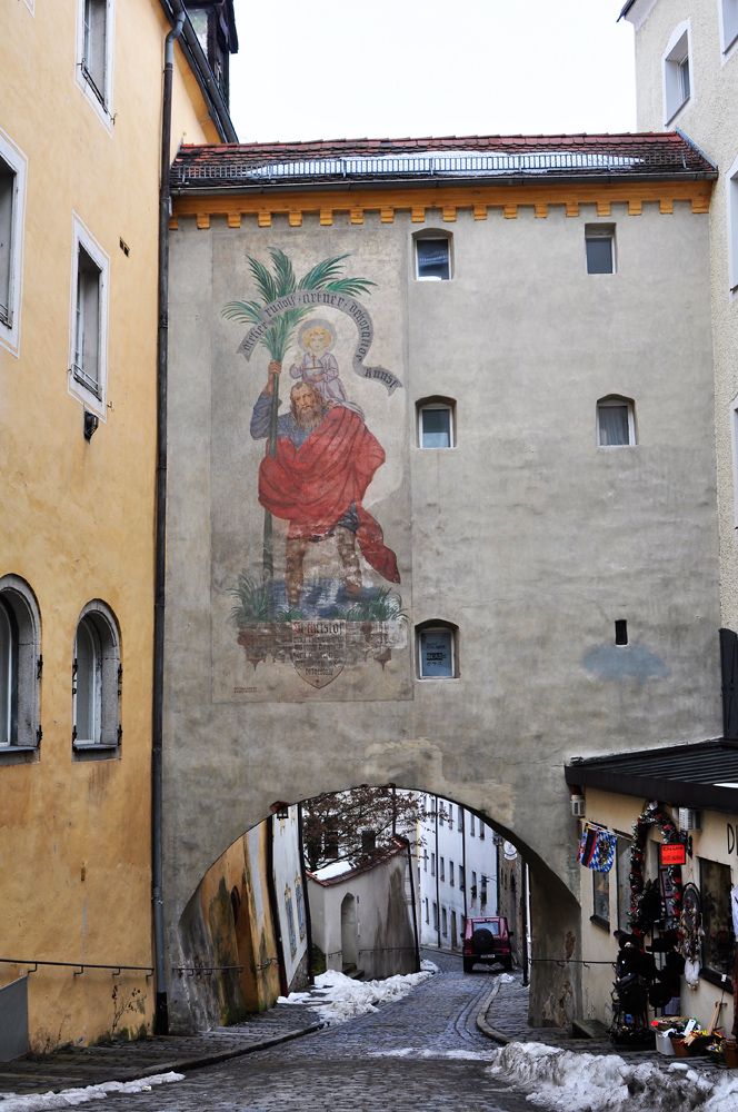 Passau - Gasse in der Altstadt