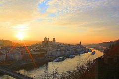 Passau im Gegenlicht