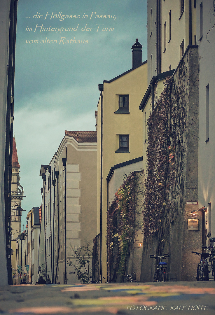 Passau, in der Höllgasse