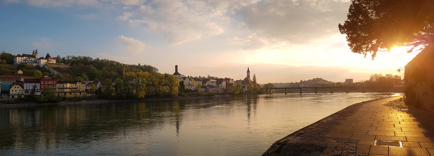 Passau mit Blick über den Inn