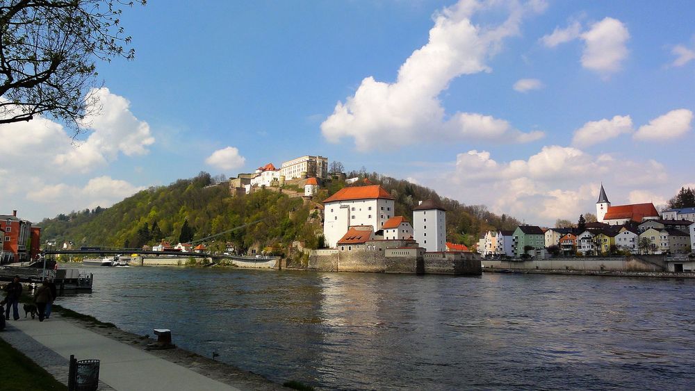 Passau mit Donau und Ilz