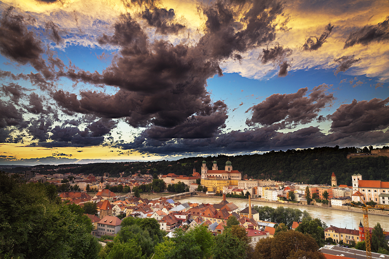 Passau nach Sonnenuntergang