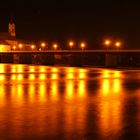 Passau Nacht-Stimmung. Brücke zu Passau-Innstadt