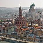 Passau Skyline im Winter