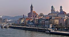Passau Skyline im Winter