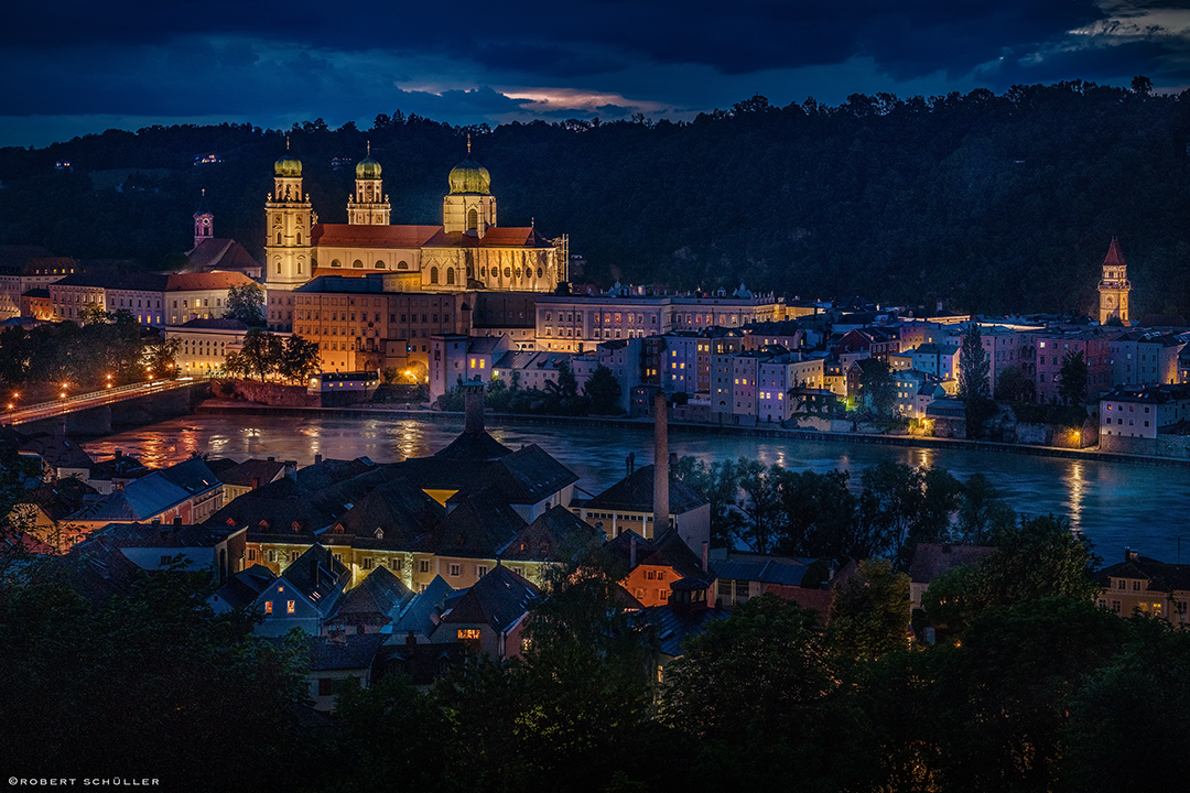 Passau und der Fluß Inn.