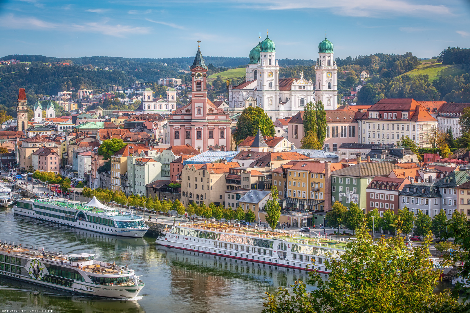 Passau: Vom Aussichtspunkt Schönblick