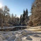 Passauer Ilzschleife in der Wintersonne