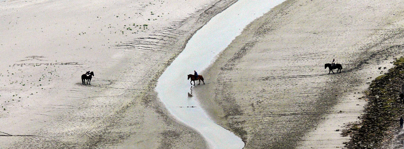 Passeggiata a cavallo a Mont Saint Michel