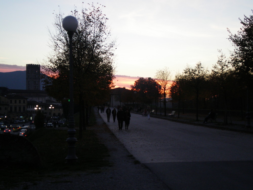 Passeggiata al tramonto