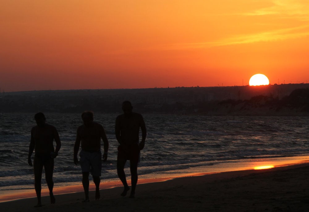 Passeggiata al tramonto