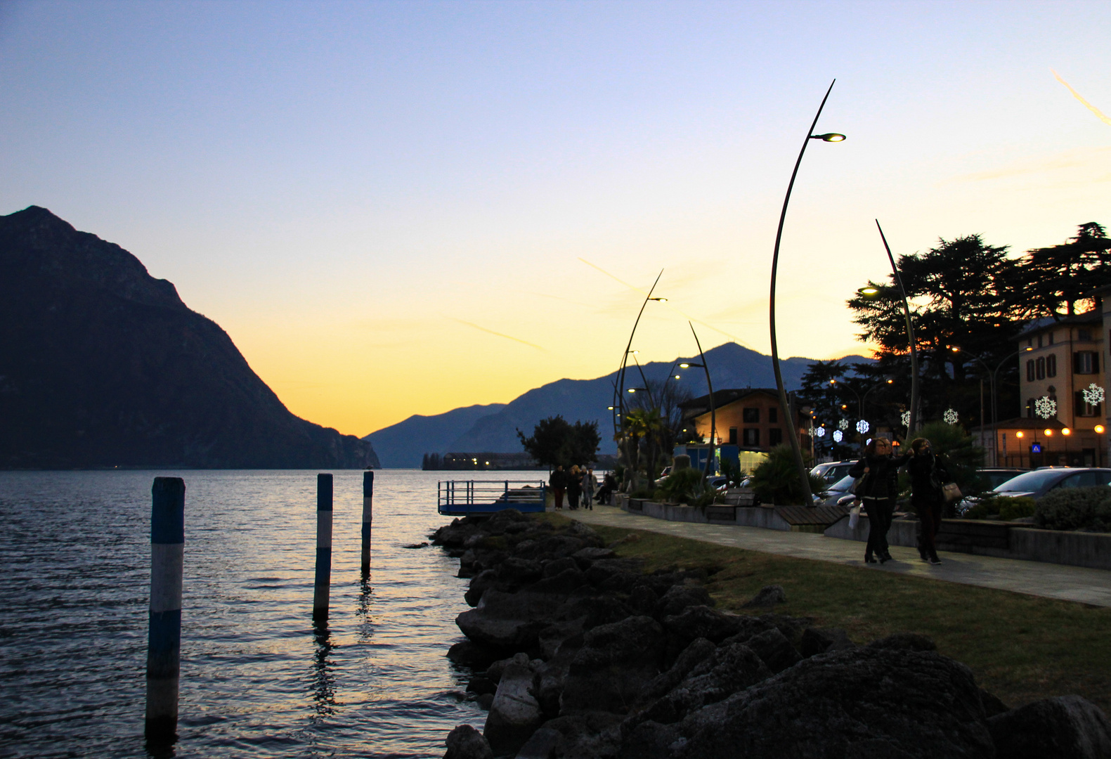 passeggiata al tramonto