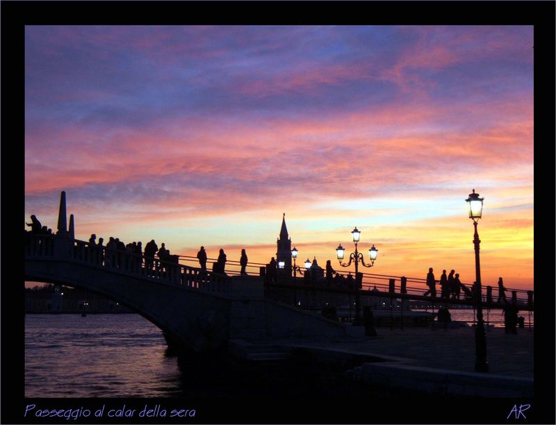 Passeggio al calar della sera