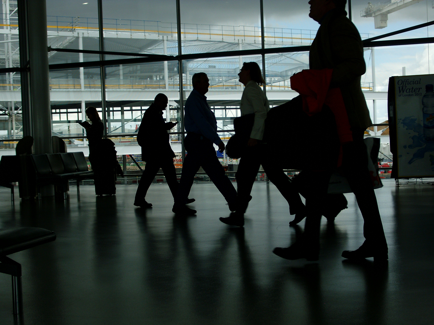 Passengers at London-Heathrow