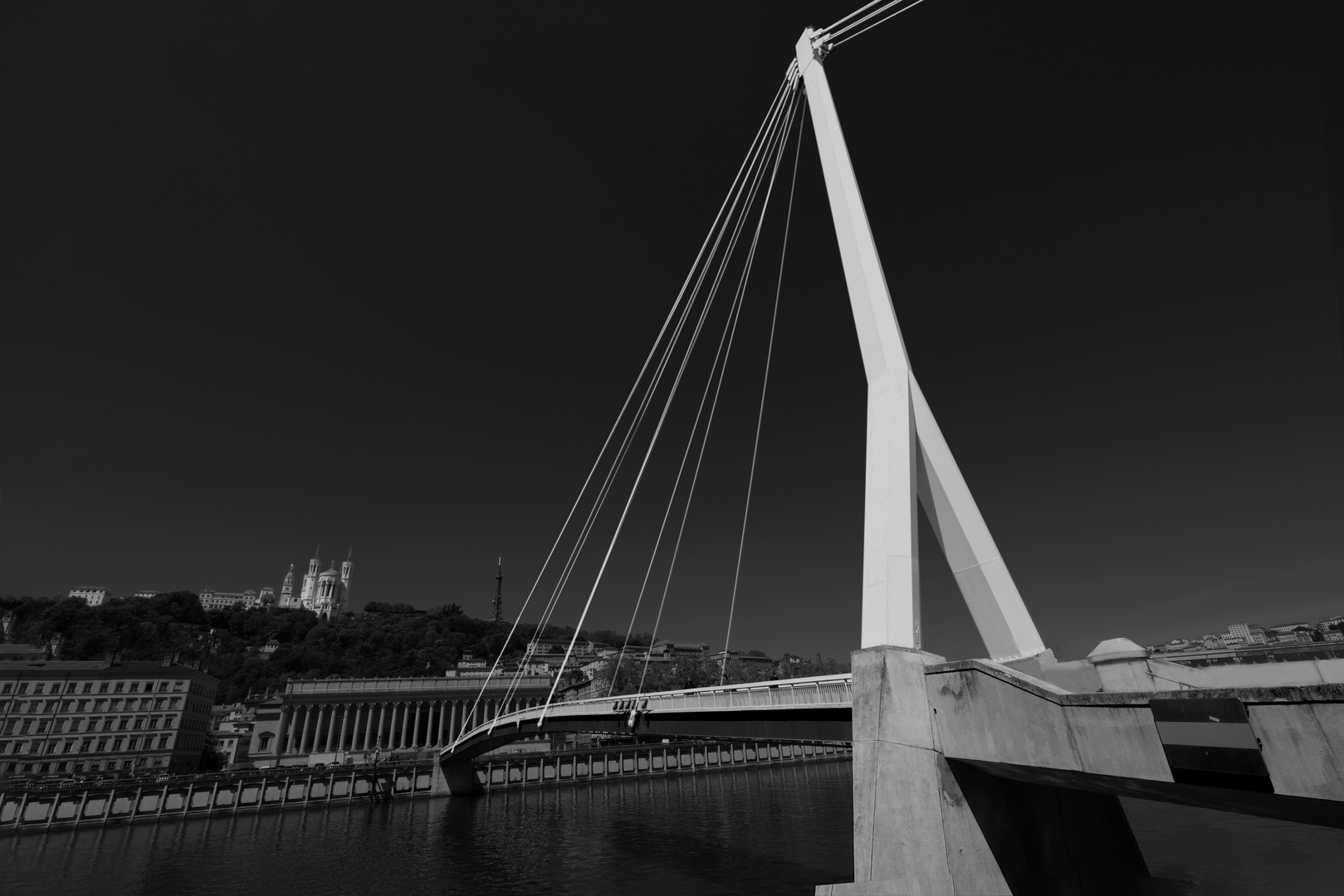 Passerelle ancien Palais de Justice et Fourvière, Lyon