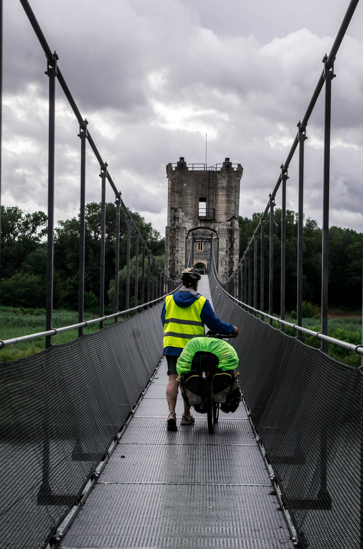 passerelle himalayenne à Rochemaure - Ardèche