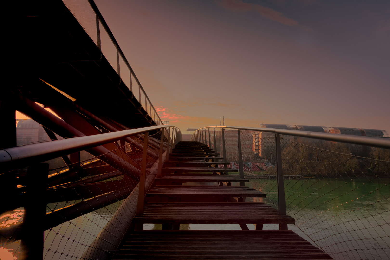 Passerelle St Clair, Lyon