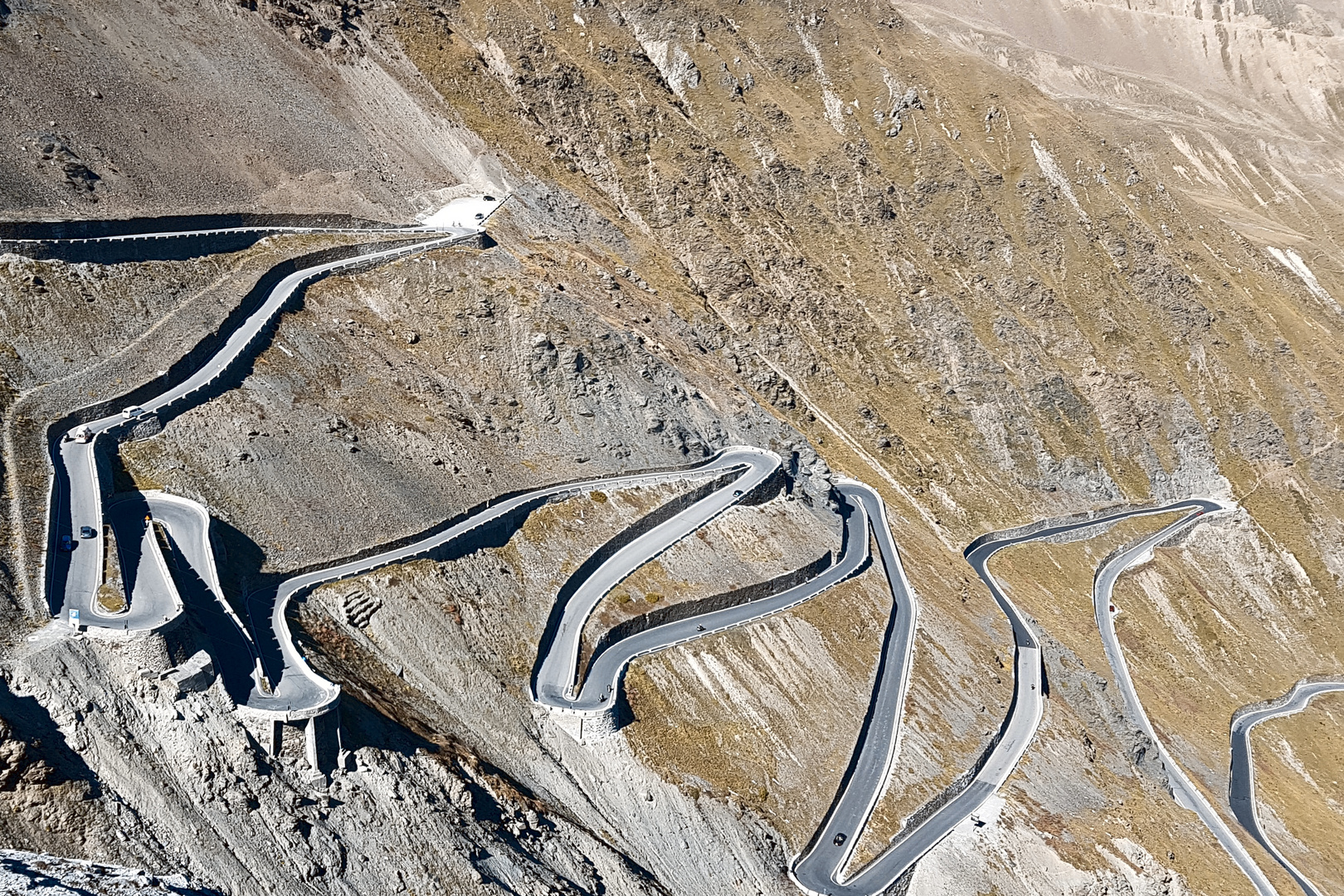 Passo dello Stelvio Blick von oben