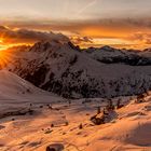 Passo di Giau bei Sonnenuntergang