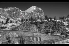 Passo Falzarego mit der Tofana de Rozes II