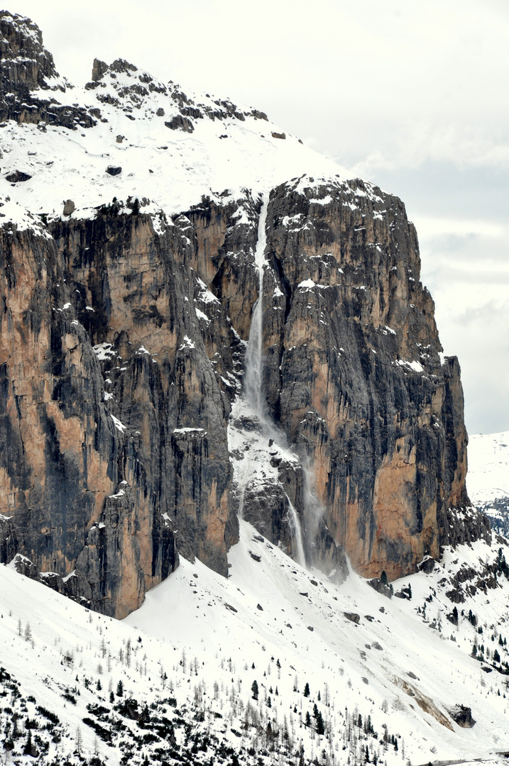 Passo Gardena ,slavina in diretta