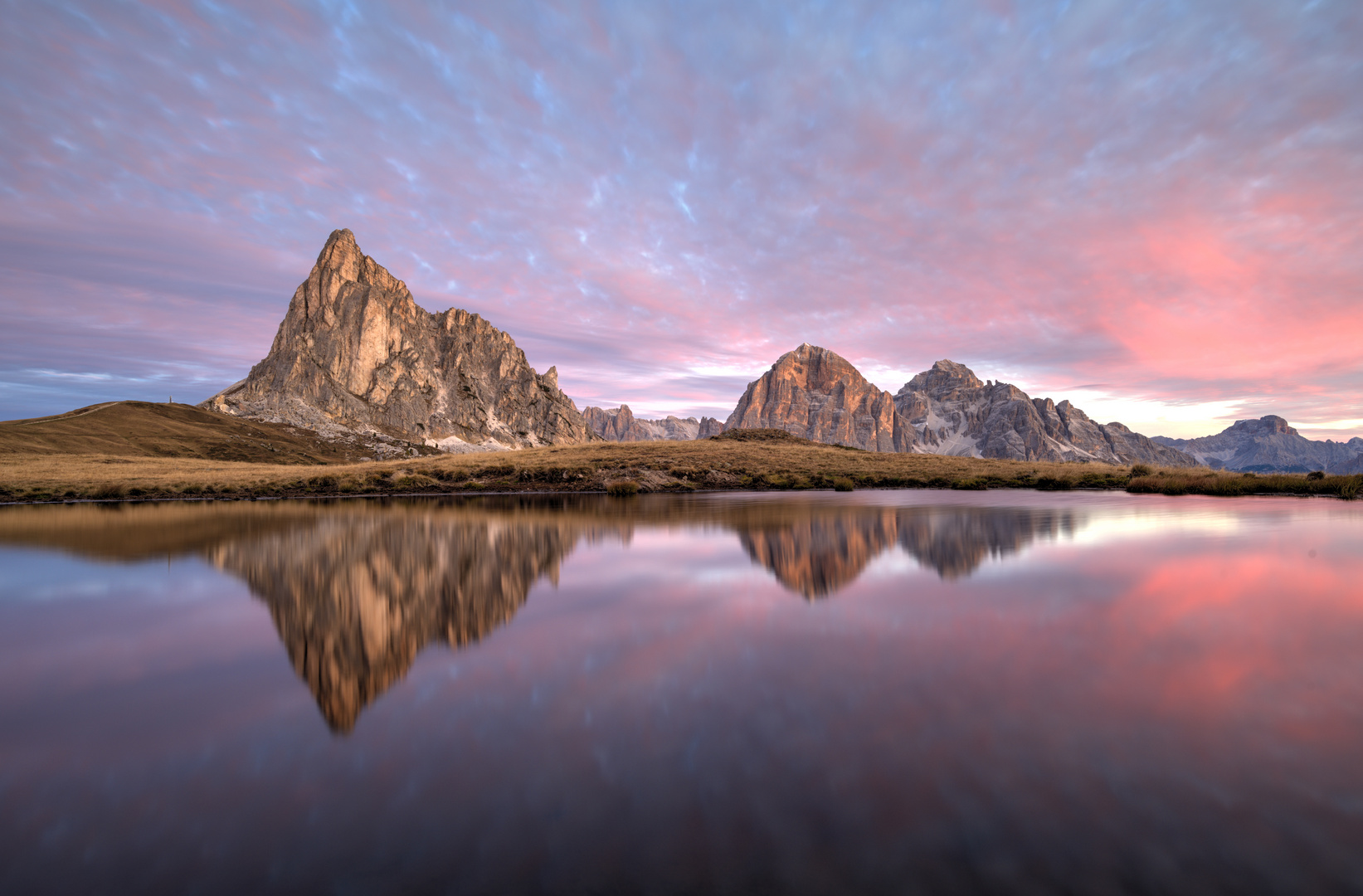 Passo Giau beim Sonnenaufgang