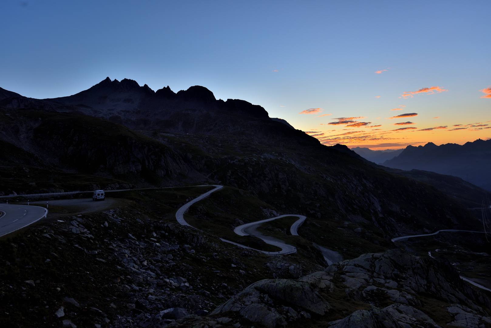 Passo Novena bei Sonnenaufgang