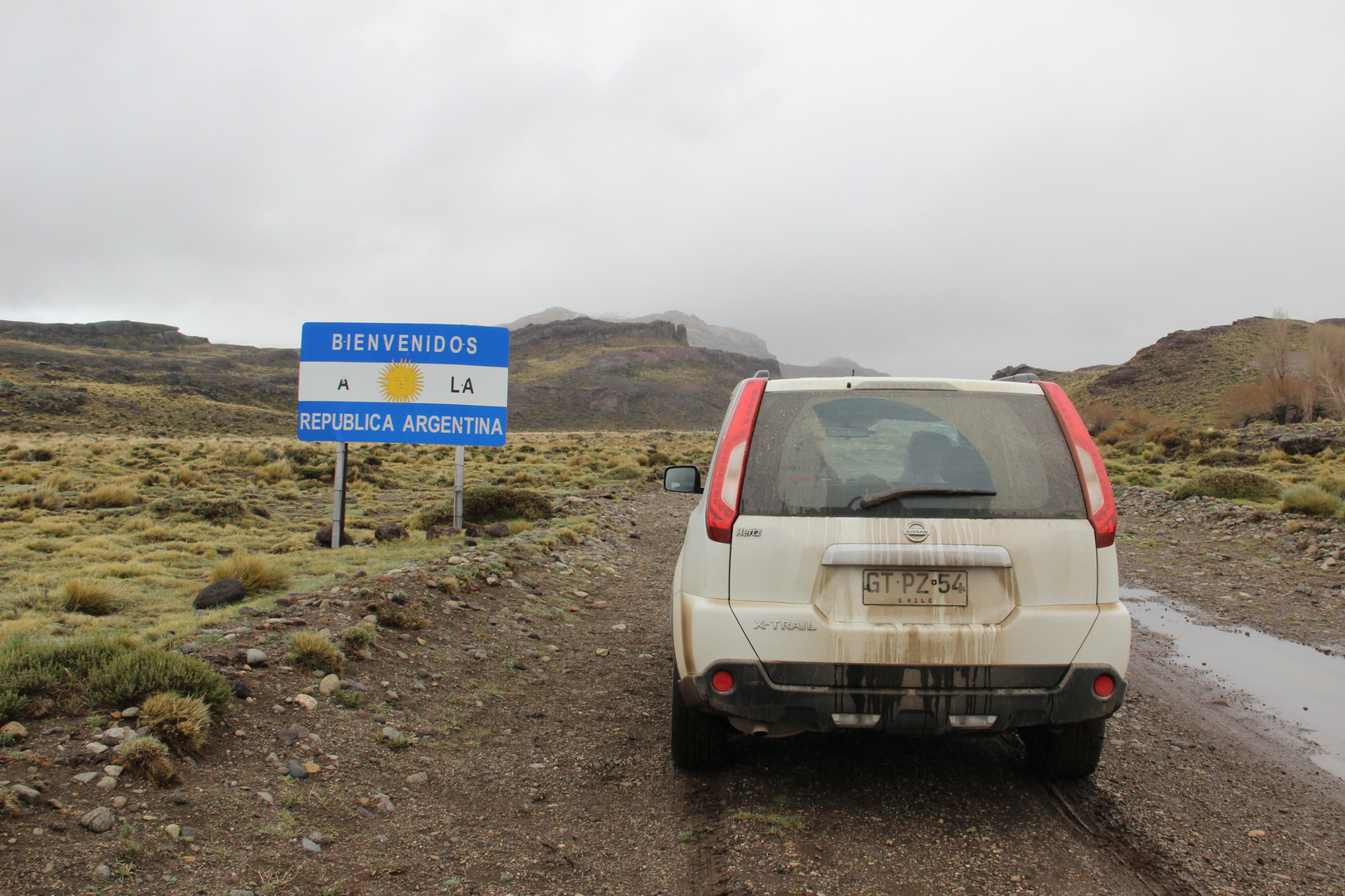 Passo Raballo Tor nach Argentinien