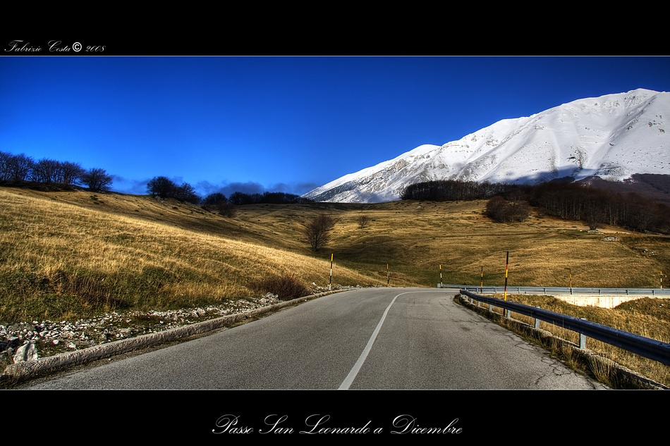 Passo San Leonardo a Dicembre