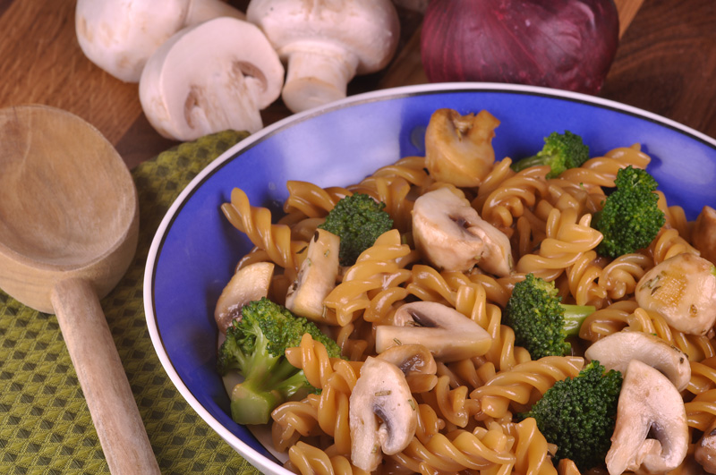 Pasta mit Brokkoli und Pilzen