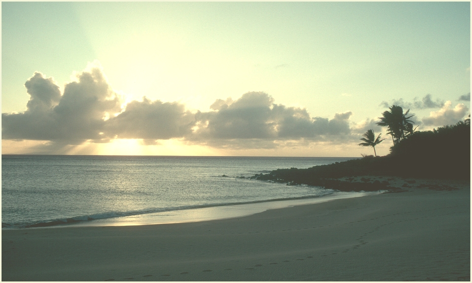 Pastell - Farben eines Abends am Meer