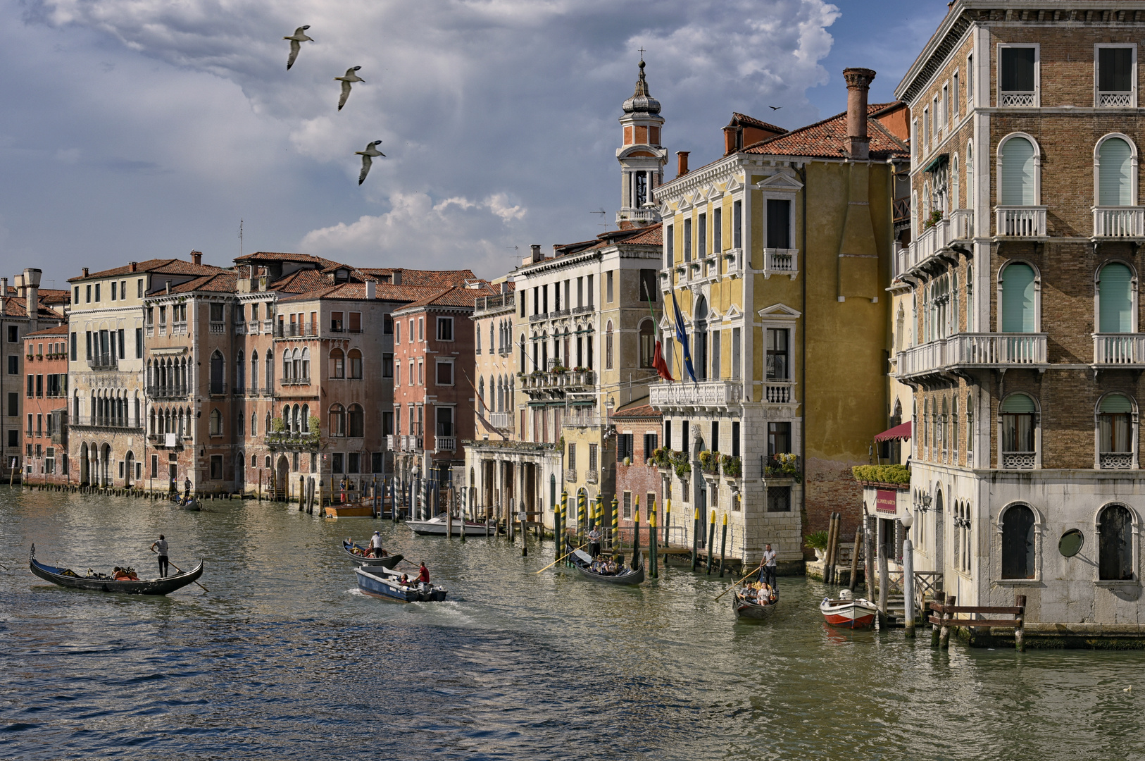 Pastellige Fassaden typisch Venedig