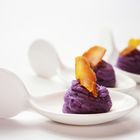 Patate viola con bottarga