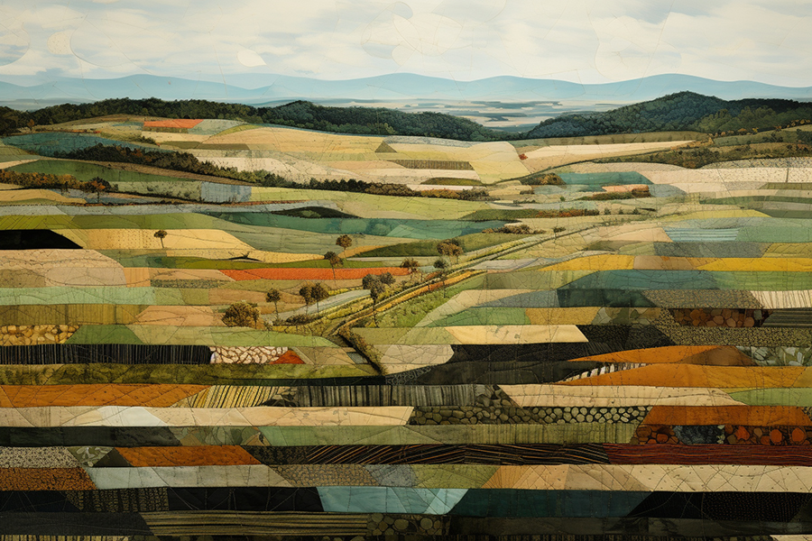 Patchwork Landschaft