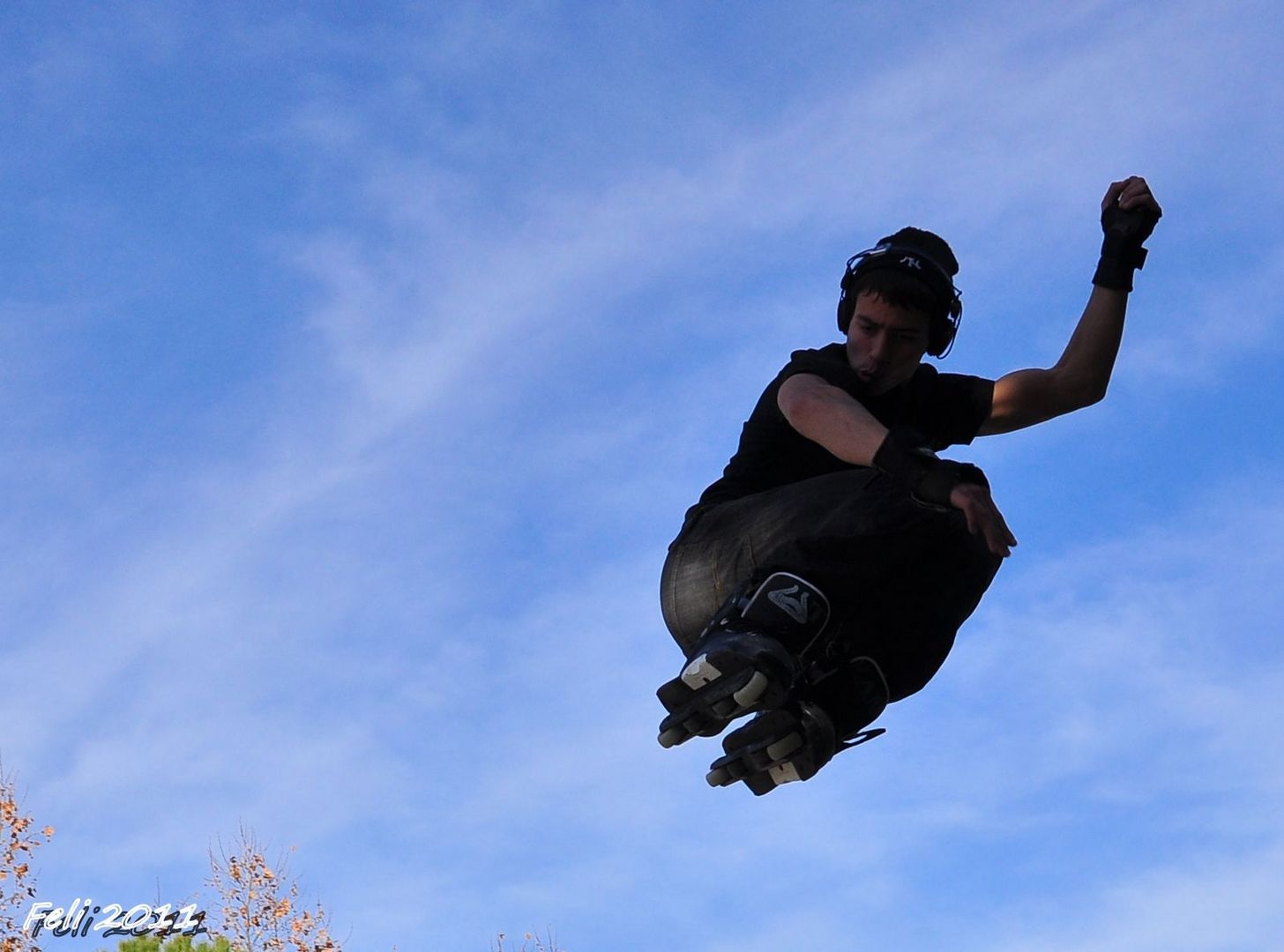 Patines en el aire