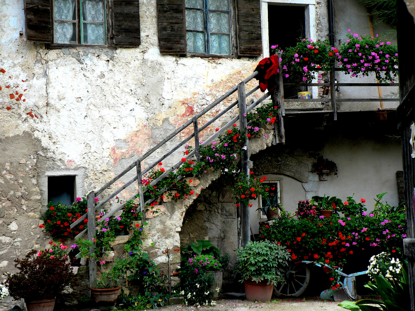 Patio im Herbst, Trentino