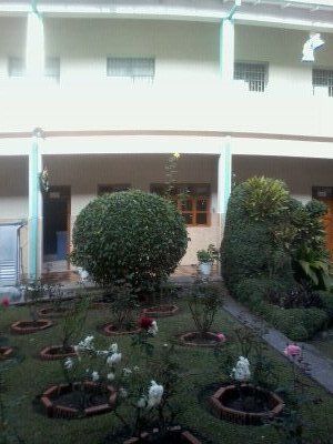 Patio interior del Colegio Sagrado Corazon en Merida